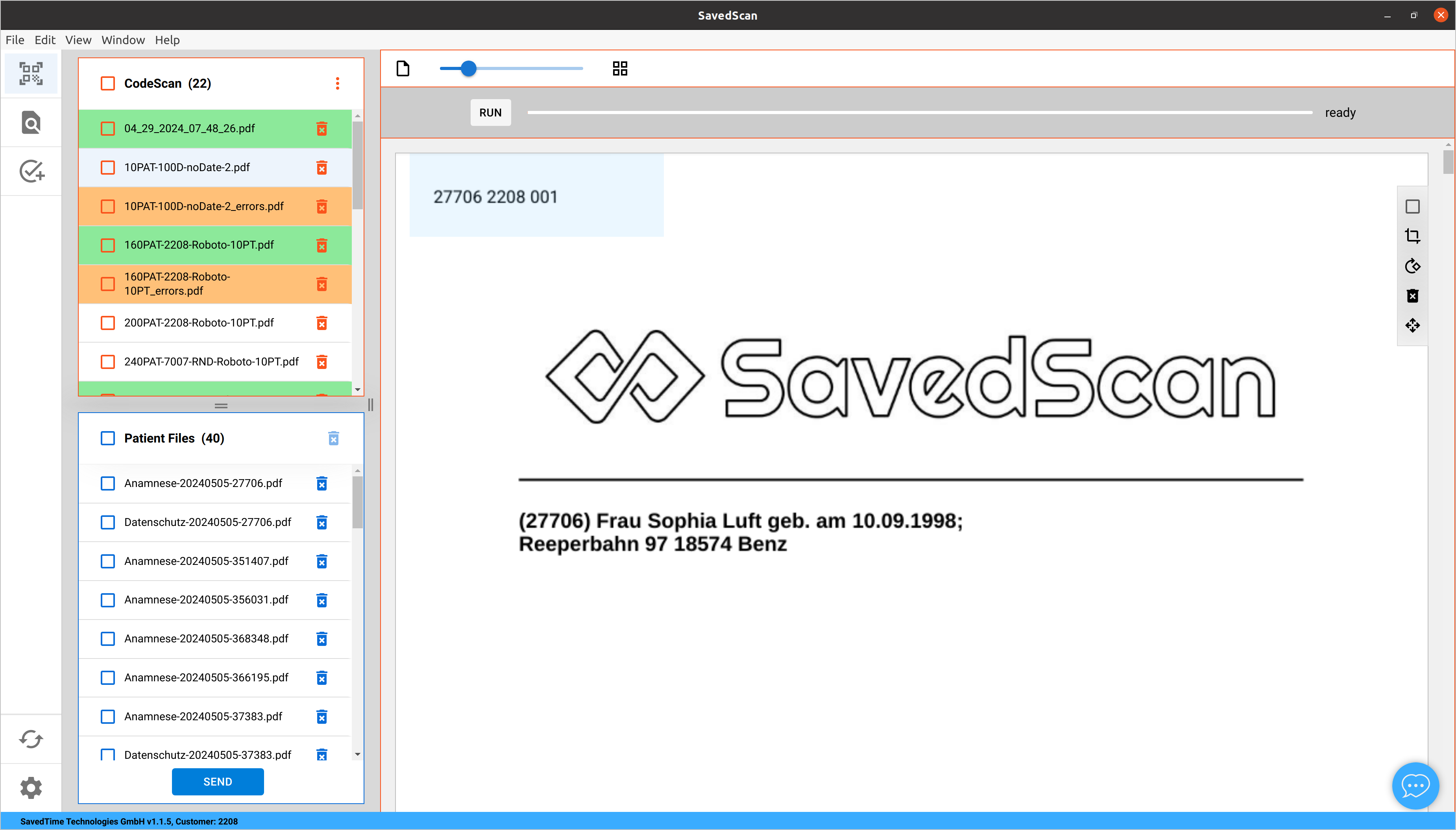 SavedScan